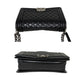 Chanel Black Quilted Calfskin Medium Boy Bag
