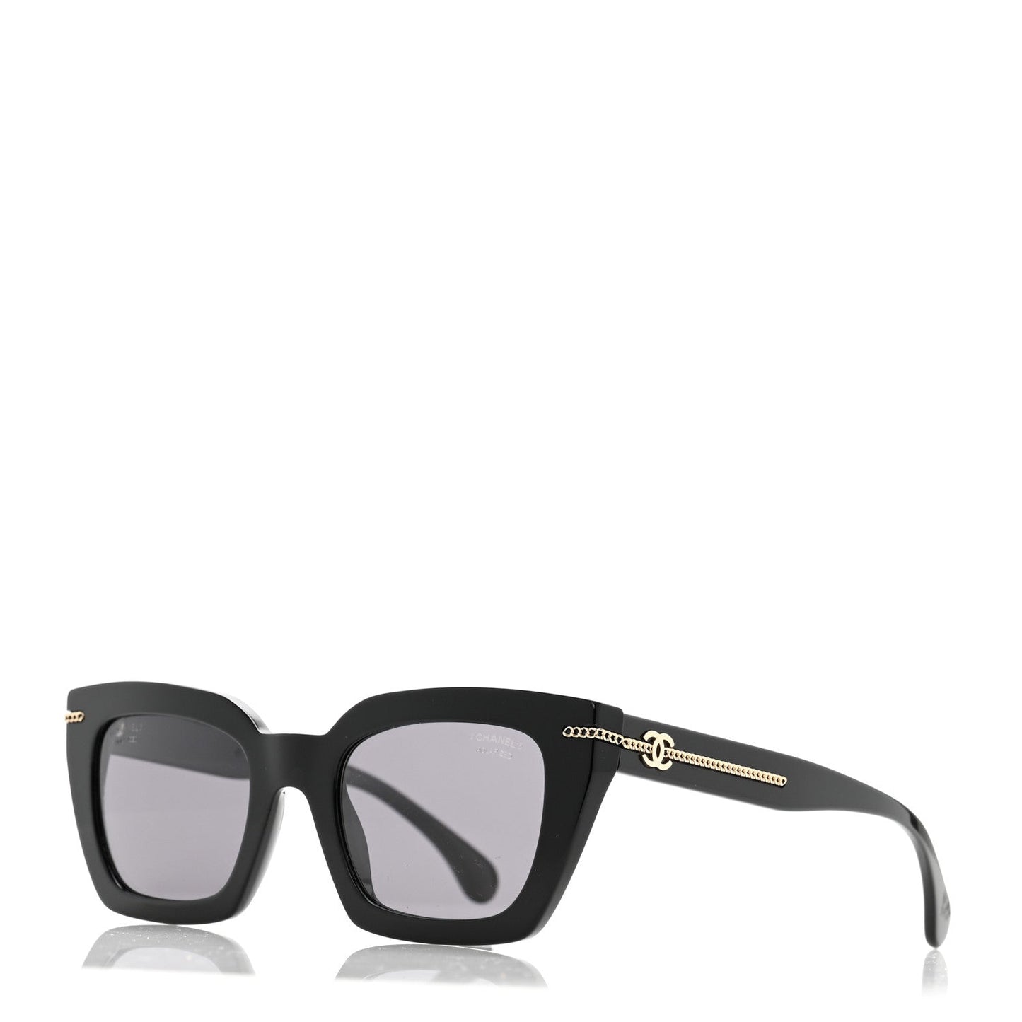 Amelia Acetate Square Sunglasses 5509-A Black