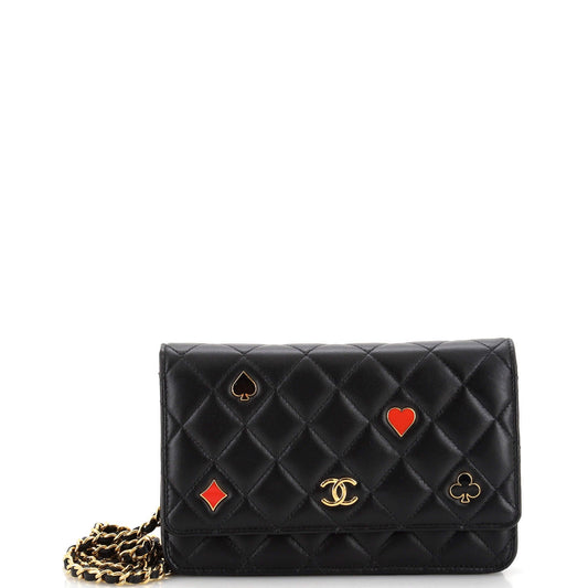 CHANEL Coco Casino Wallet on Chain Quilted Lambskin