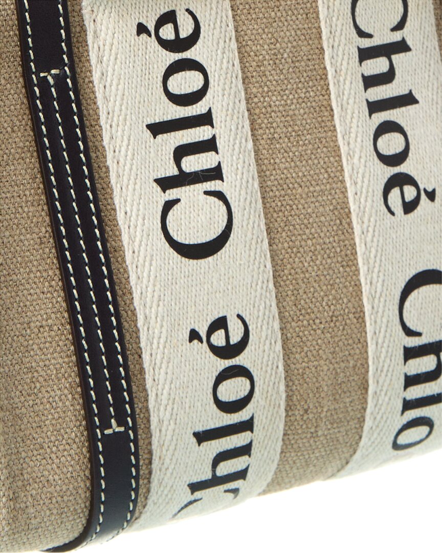 CHL - CC o? Woody Mini Canvas & Leather Tote