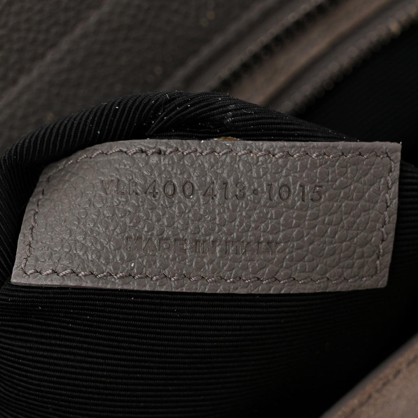 Saint Laurent Grained Calfskin Small Cabas Rive Gauche Fog