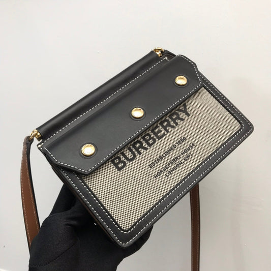 B-Berry - BB  Mini Horseferry Print Title Bag With Pocket Detail Black For Women, Bags 7.5in/19Amelia80428521