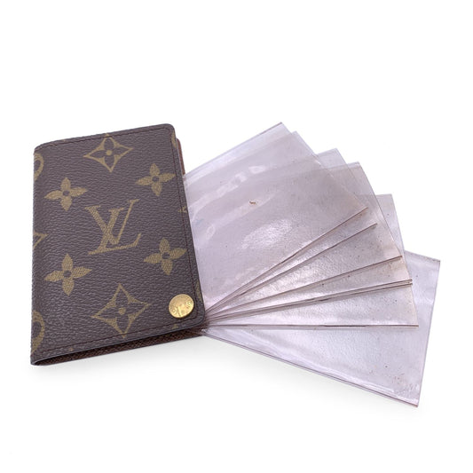 LOUIS VUITTON   Monogram Porte Carte Pression Card Case Holder