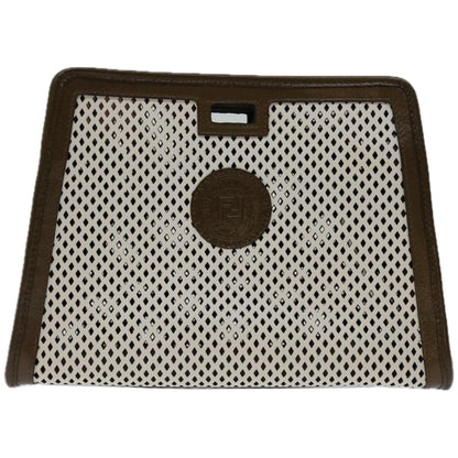 Fendi  Leather Clutch Bag