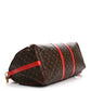 Louis Vuitton Calfskin Monogram Keepall Bandouliere 50 Coquelicot