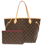 Louis Vuitton Monogram Neverfull MM Pivoine Tote Bag LV