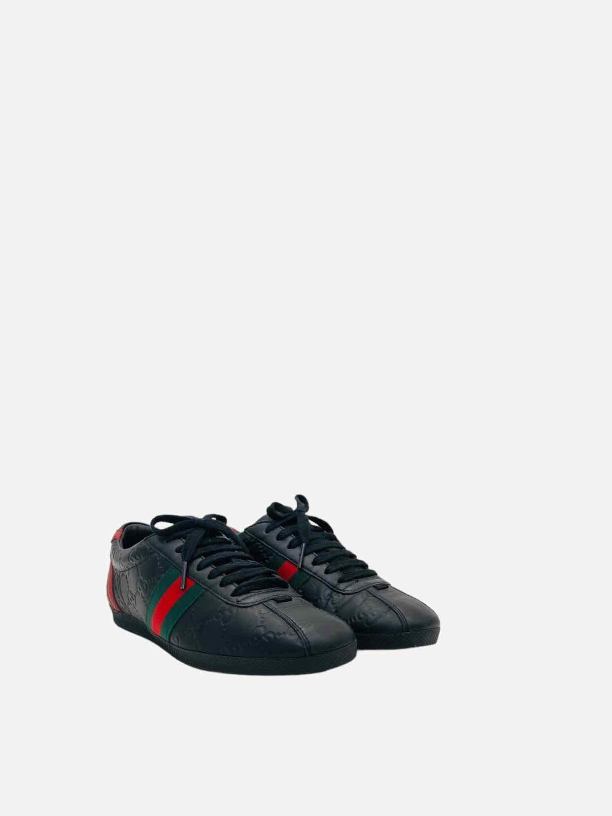 GUCCI Low Top Black Guccissima Size EU 36 Sneakers