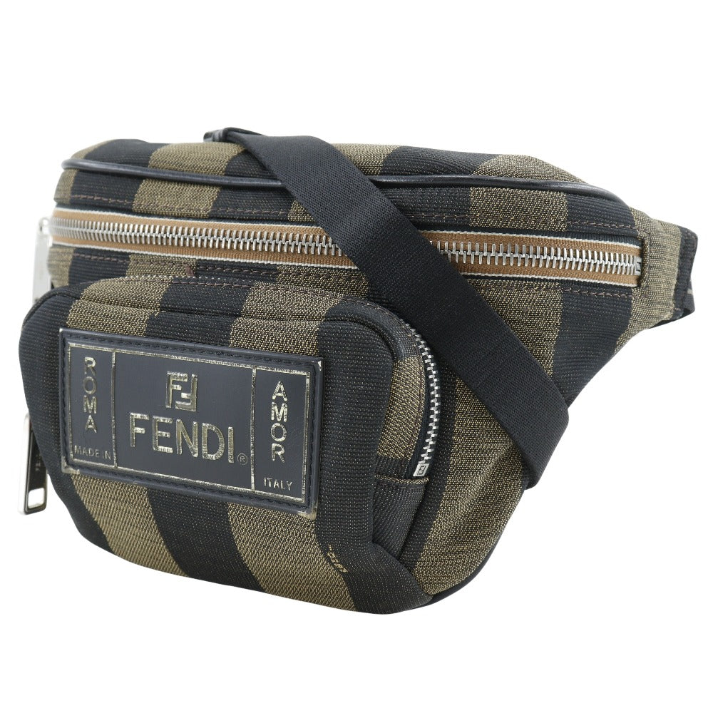 Fendi Pecan  Canvas Clutch Bag