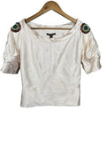 Louis Vuitton Beaded Short Sleeve Top