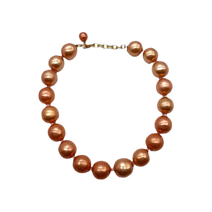 Chanel bag Peach Synthetic Pearl Necklace