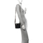 Amelia Lambskin Resin Elegant Chain Vanity Case Black