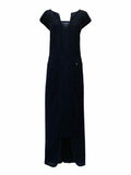 CHANEL Black Textured Size US 4 Midi Dress
