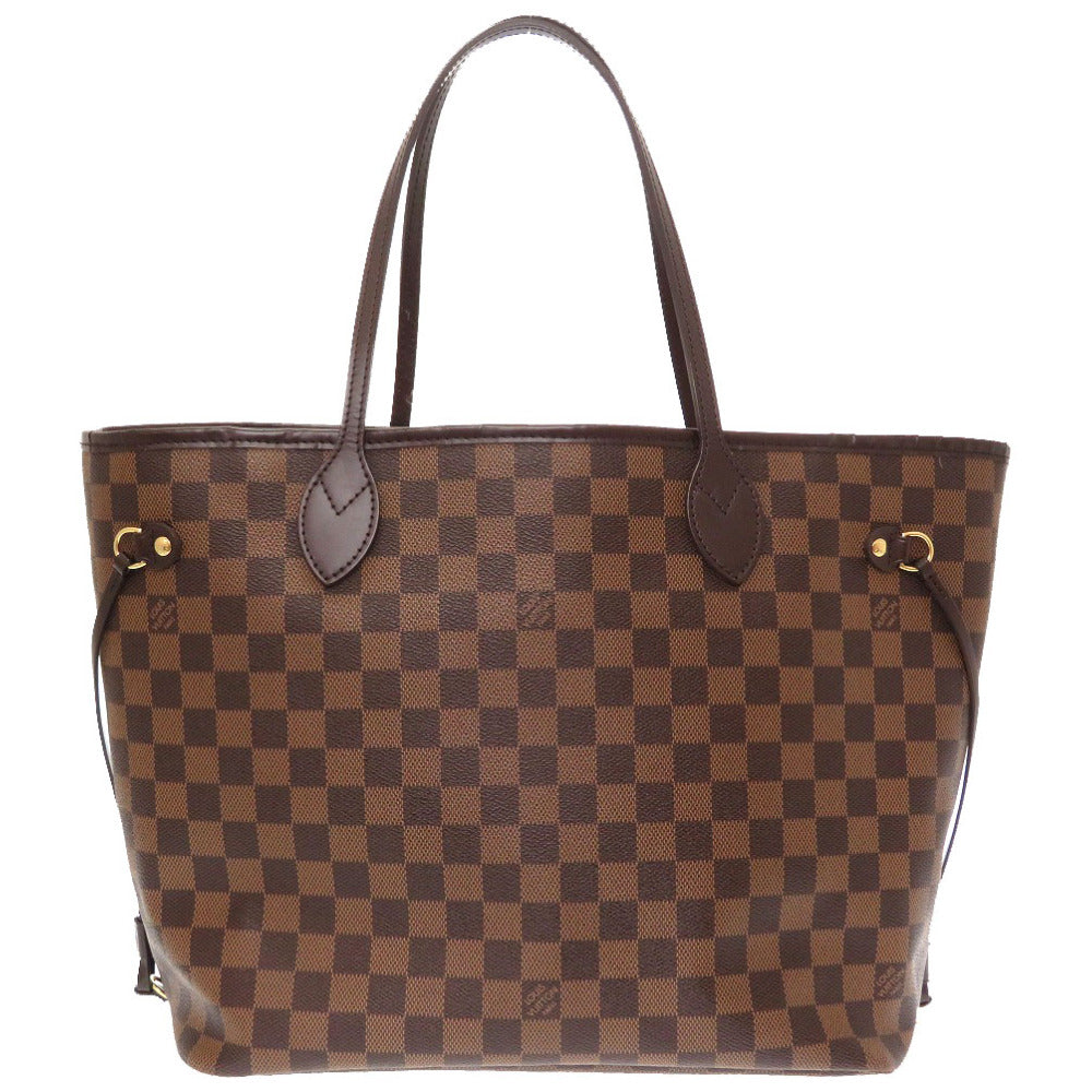 Louis Vuitton Damier New Neverfull MM Rose Ballerine Tote Bag LV