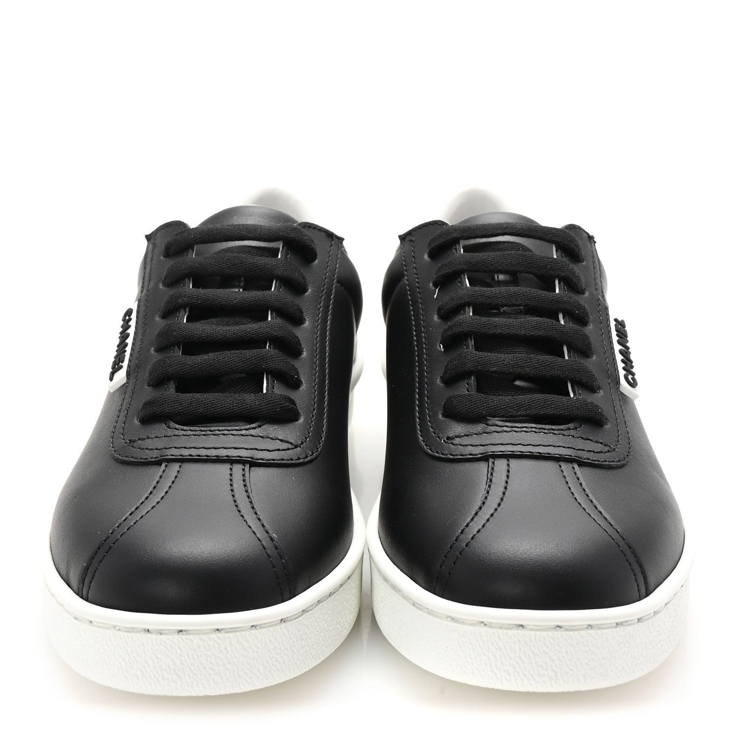 Amelia Calfskin CC Uniform Womens Sneakers 37 Black