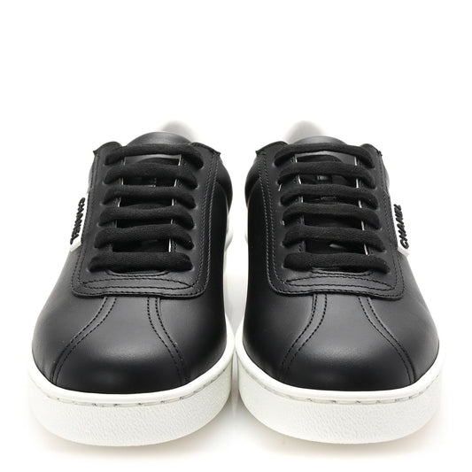 Amelia Calfskin CC Uniform Womens Sneakers 37 Black