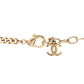 Amelia Metal Crystal CC Boy Pendant Long Necklace Gold
