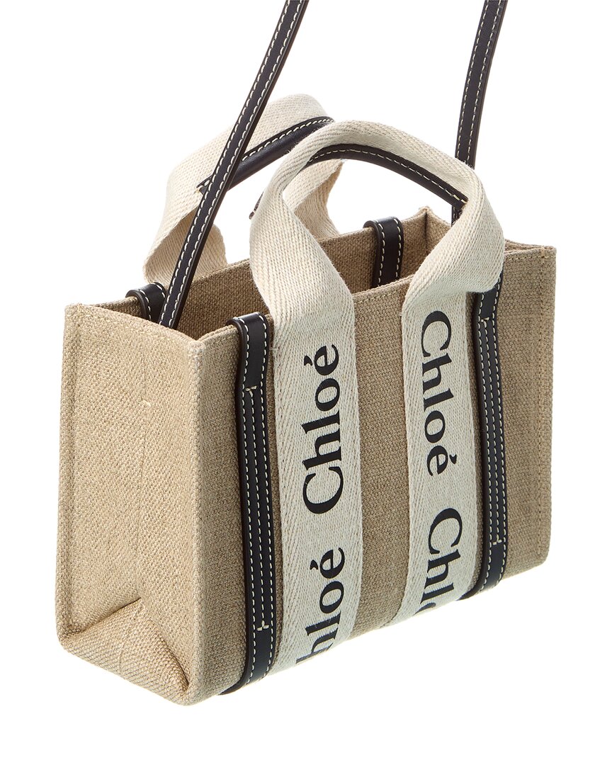 CHL - CC o? Woody Mini Canvas & Leather Tote