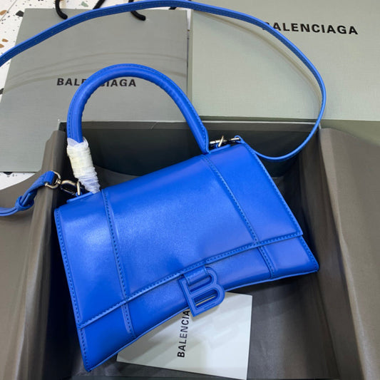 BLN-Ciaga Hourglass Small Handbag In Dark Blue, For Women,  Bags 9in/23cm