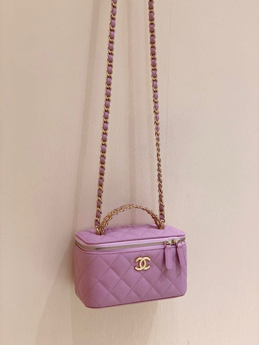 CHL - Small Vanity Case Purple For Women 6.7in/17AmeliaAS3171