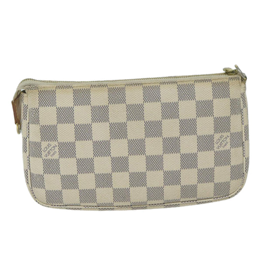 Louis Vuitton Pochette Accessoire  Canvas Clutch Bag