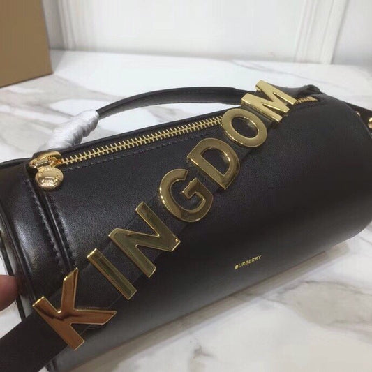 B-Berry - BB  The Kingdom Motif Barrel Bag In Black For Women, Bags 8.3in/21cm