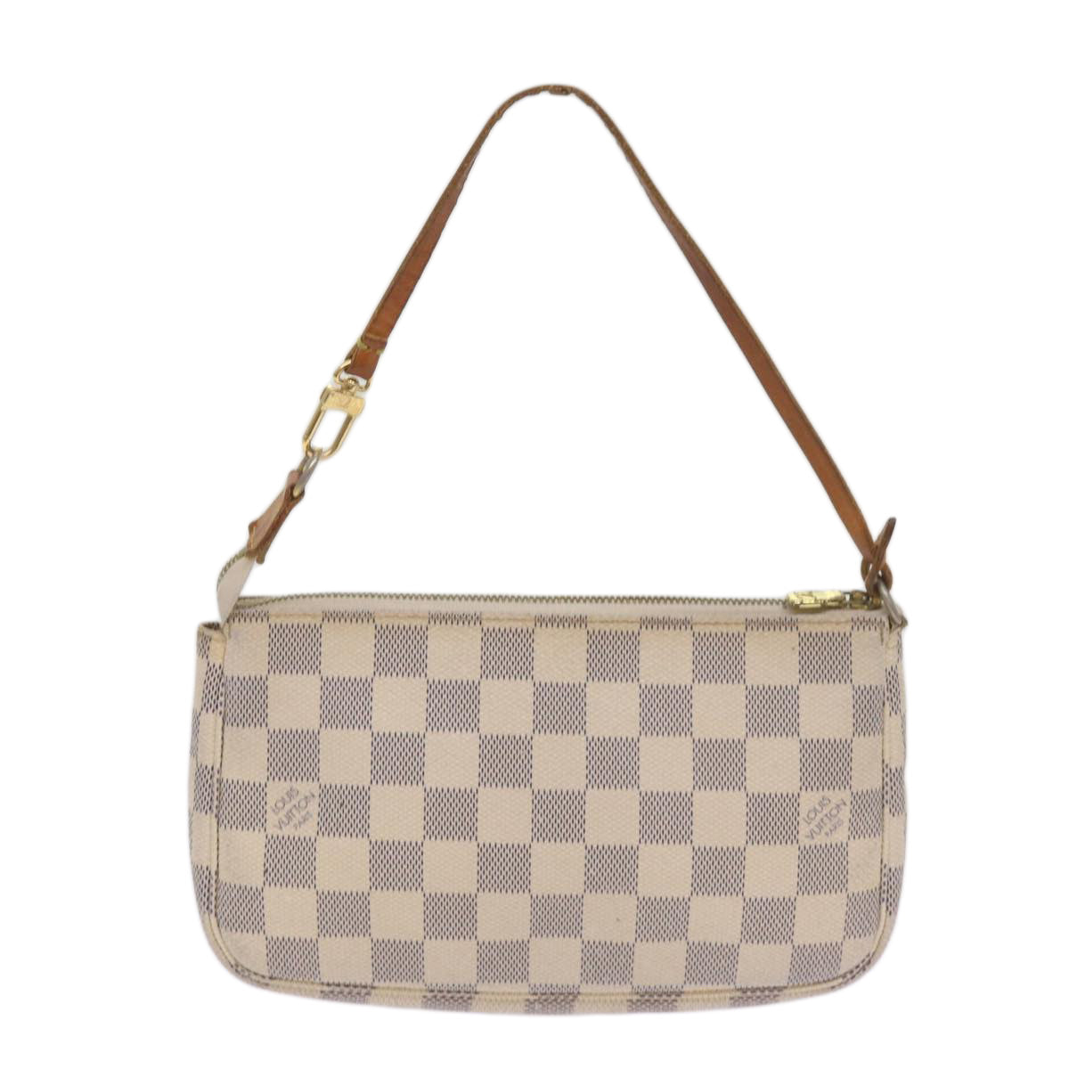 Louis Vuitton Pochette Accessoire  Canvas Clutch Bag