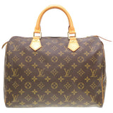 Louis Vuitton Monogram Speedy 30 Handbag Brown