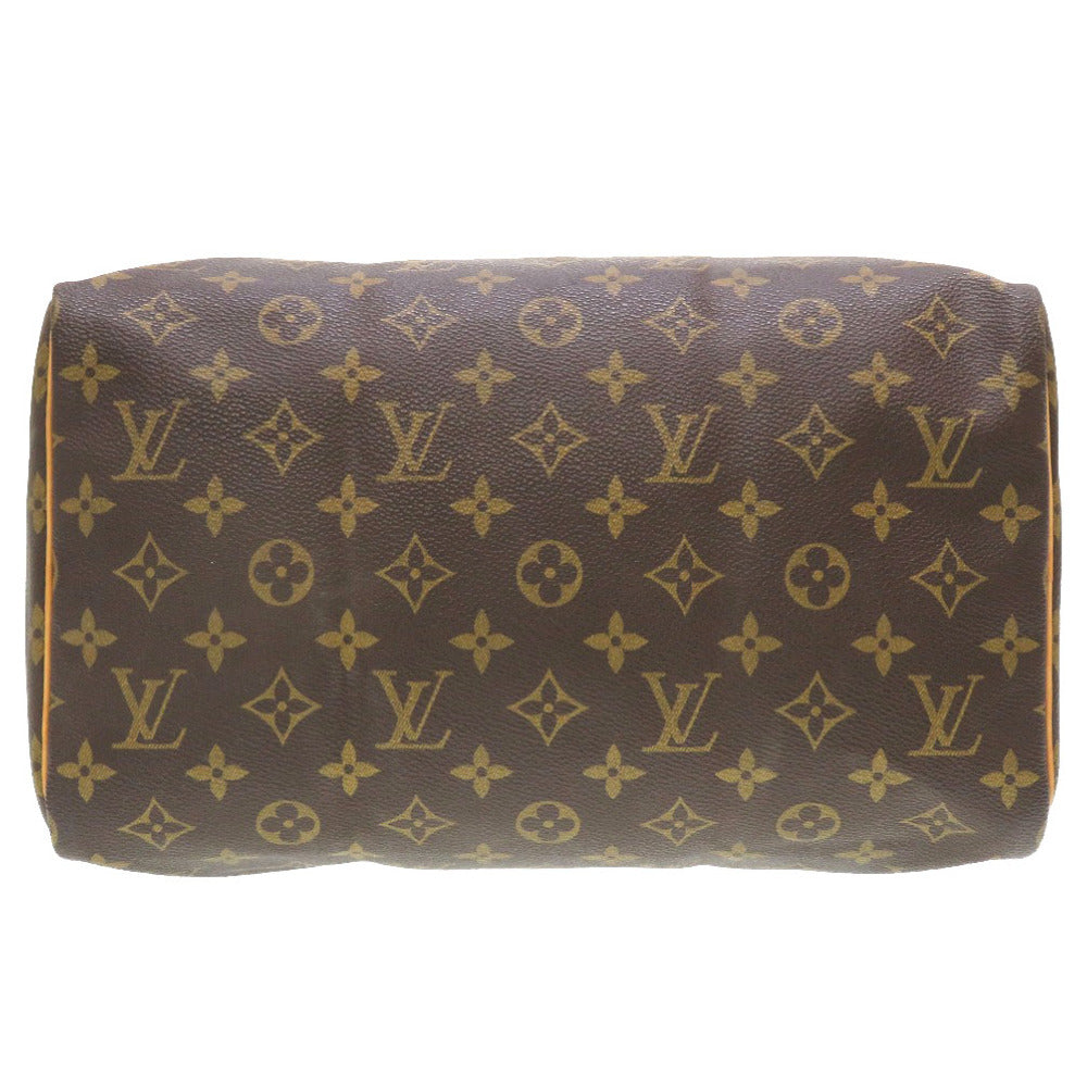 Louis Vuitton Monogram Speedy 30 Handbag Brown
