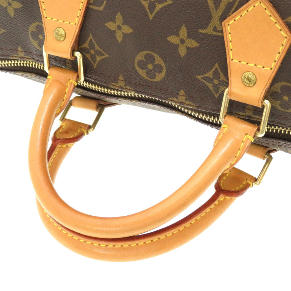 Louis Vuitton Monogram Speedy 30 Handbag Brown