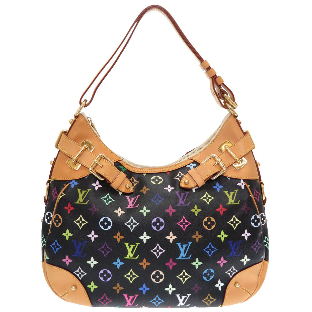 Louis Vuitton Monogram Multicolor Greta Noir Shoulder Bag Black