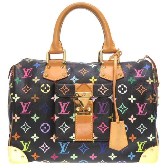 Louis Vuitton Monogram Multicolor Speedy 30 Noir Handbag