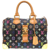 Louis Vuitton Monogram Multicolor Speedy 30 Noir Handbag