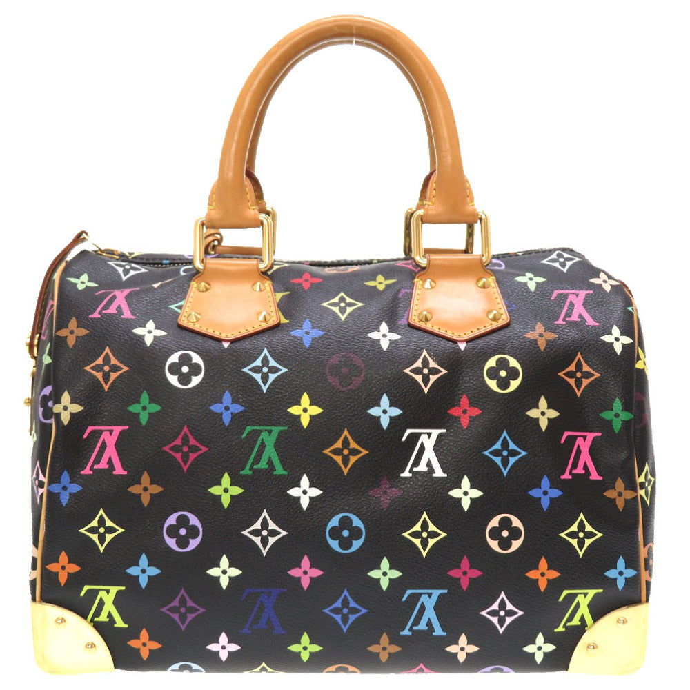 Louis Vuitton Monogram Multicolor Speedy 30 Noir Handbag