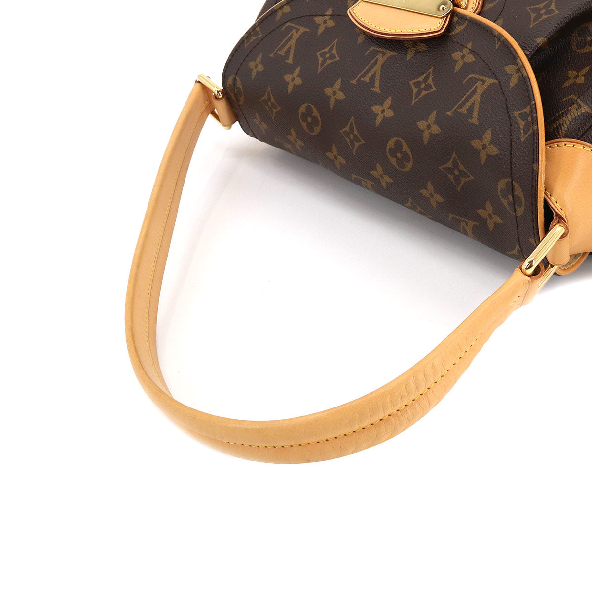 Louis Vuitton Monogram Beverly MM Shoulder Bag Brown Gold Hardware