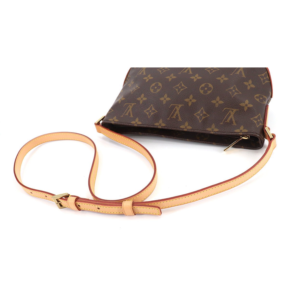 Louis Vuitton Monogram Trotter Shoulder Bag Brown