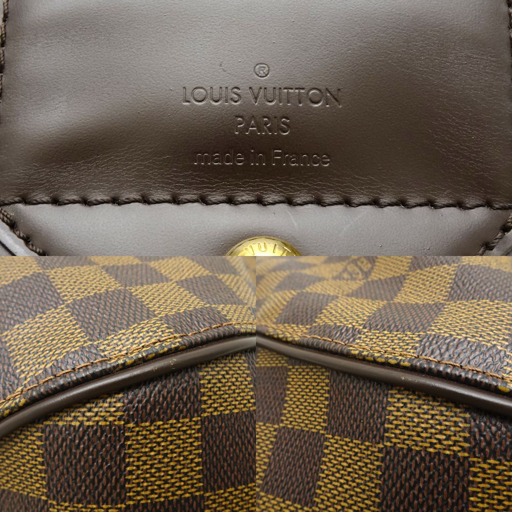 Louis Vuitton Damier Sistina MM Ebene Shoulder Bag Brown