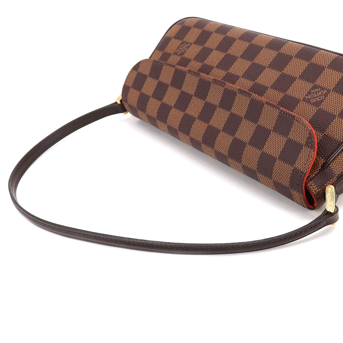 Louis Vuitton Damier Recolator Shoulder Bag Ebene Brown Gold Hardware