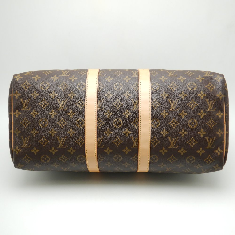 Louis Vuitton Monogram Keepall 45 Brown Boston Bag