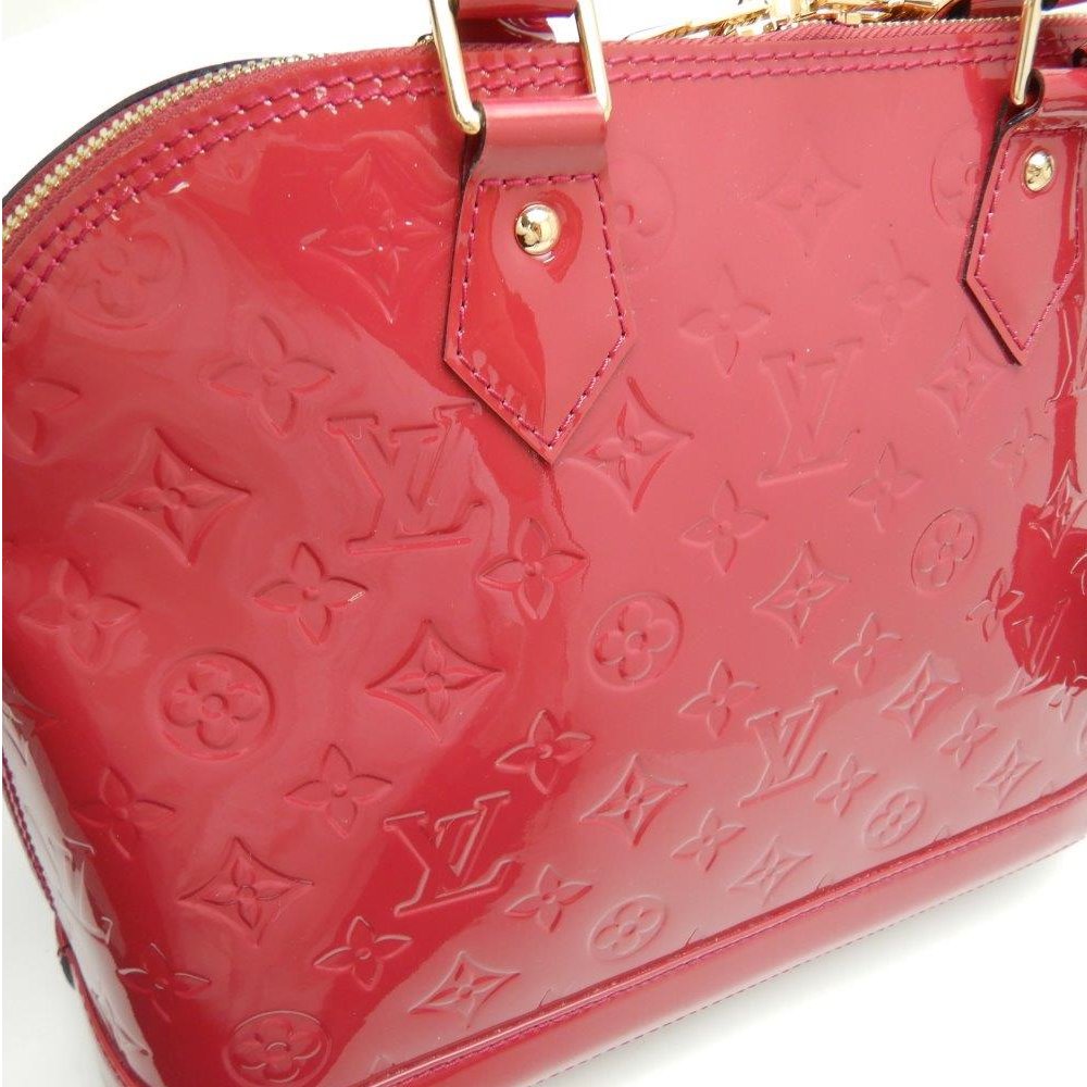 Louis Vuitton Vernis Alma PM Rose Andian Handbag