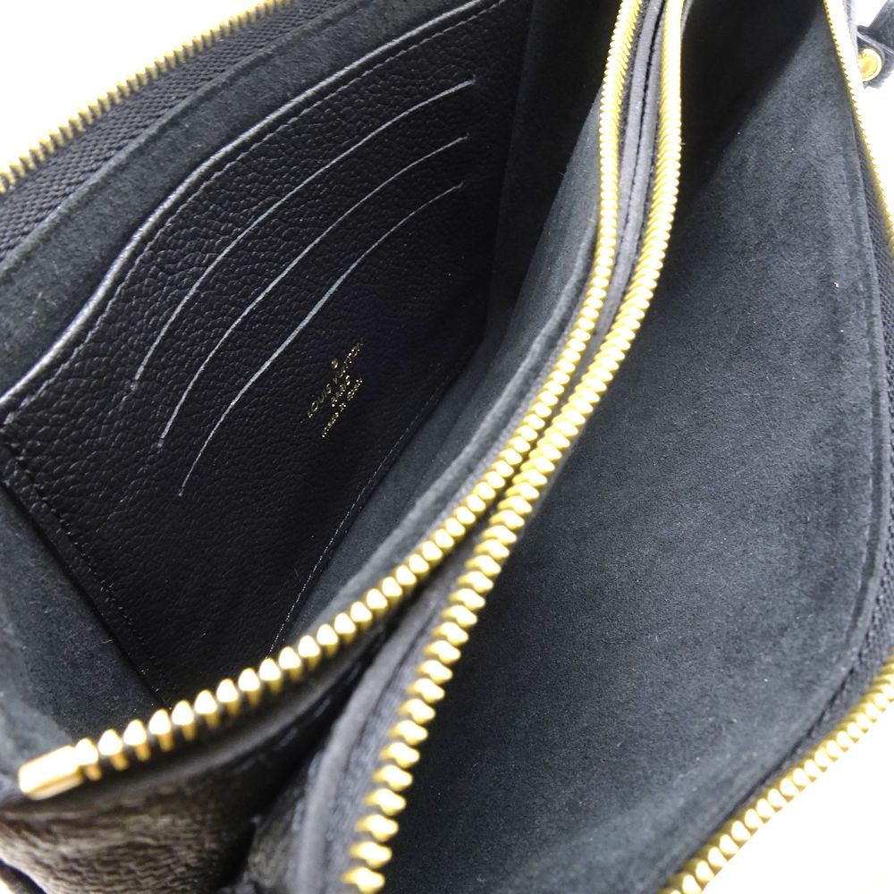 Louis Vuitton Pochette Double Zip Bicolor Monogram Empreinte Noir
