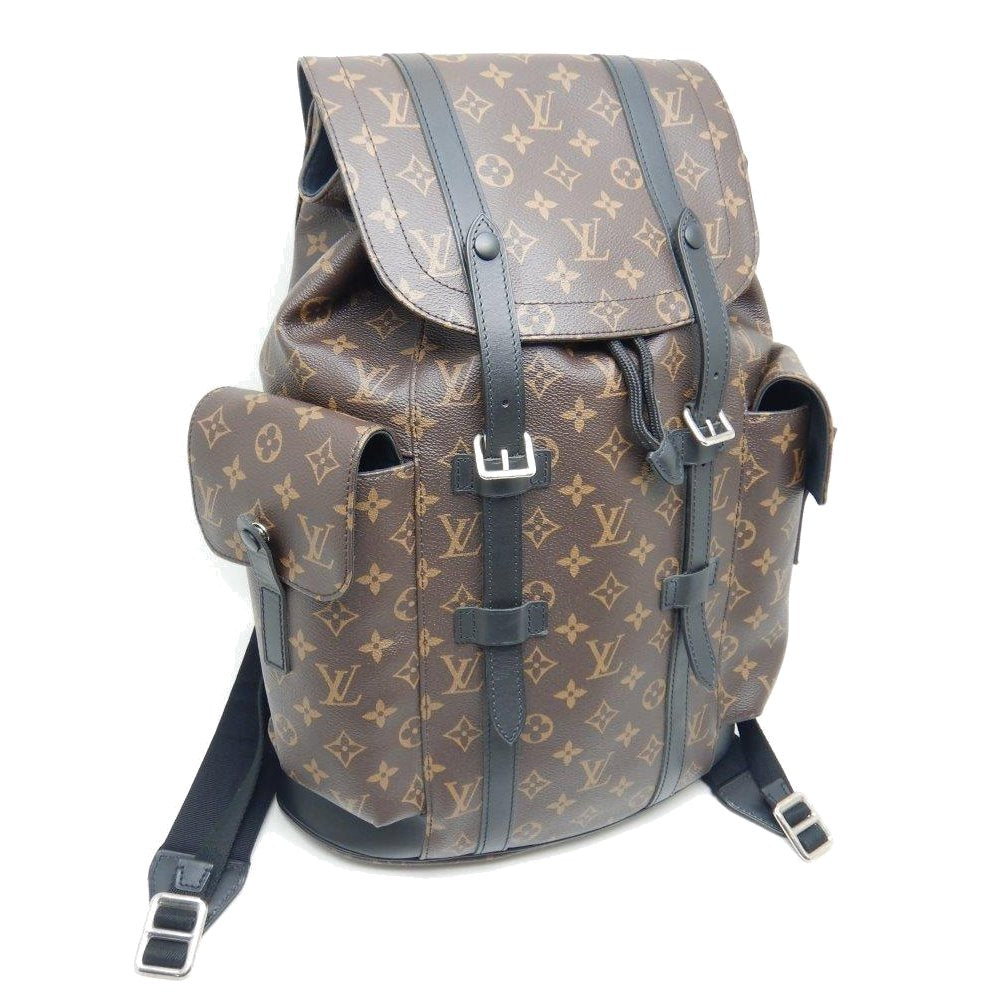 Louis Vuitton Monogram Macassar Christopher PM Brown Backpack Rucksack