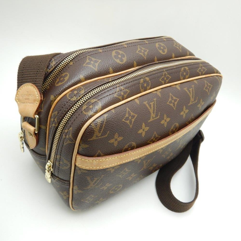 Louis Vuitton Monogram Reporter PM Brown Shoulder Bag