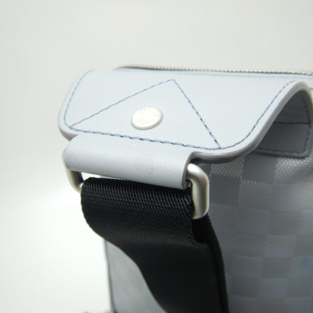 Louis Vuitton Damier Anfini Avenue Sling Bag Silver Gray Body Bag