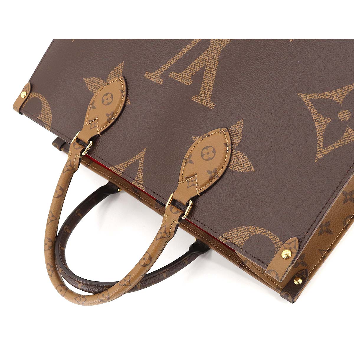Louis Vuitton Giant Monogram On The Go MM 2 Way Tote Shoulder Bag