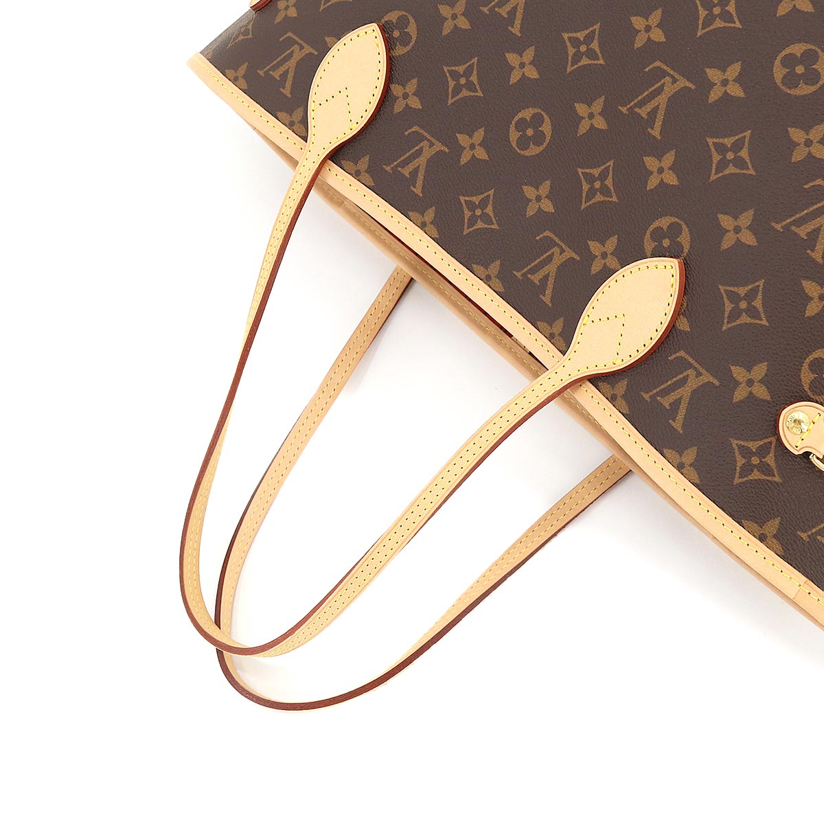 Louis Vuitton Monogram Neverfull MM Tote Bag Brown