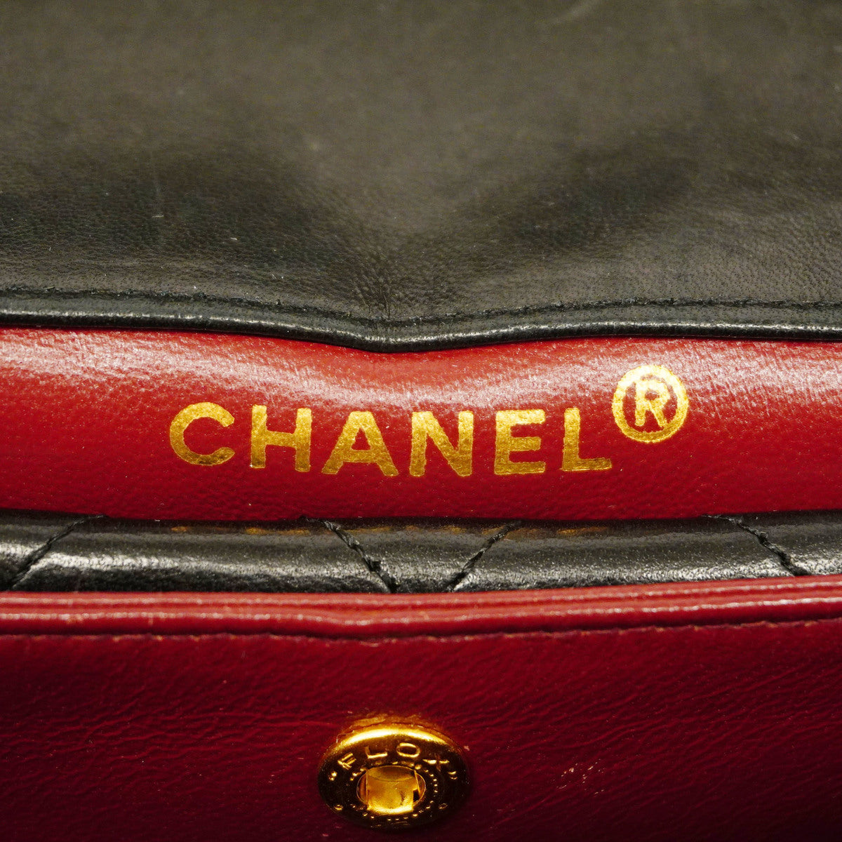 Chanel Shoulder Bag Matelasse Chain Lambskin Black