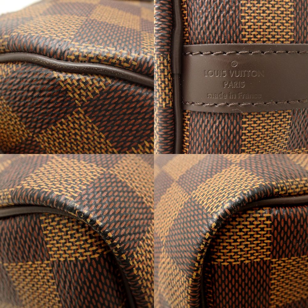 Louis Vuitton Damier Speedy Bandouliere 25 Mini Boston Bag Ebene Brown