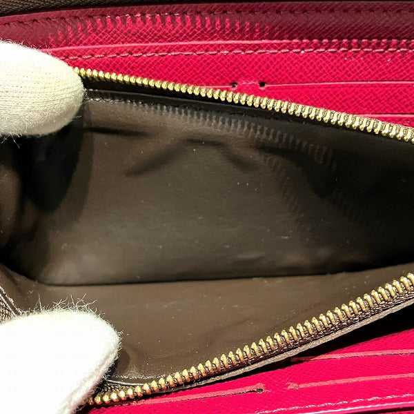 Louis Vuitton Monogram Portefeuille Clemence Fuchsia Wallet Long