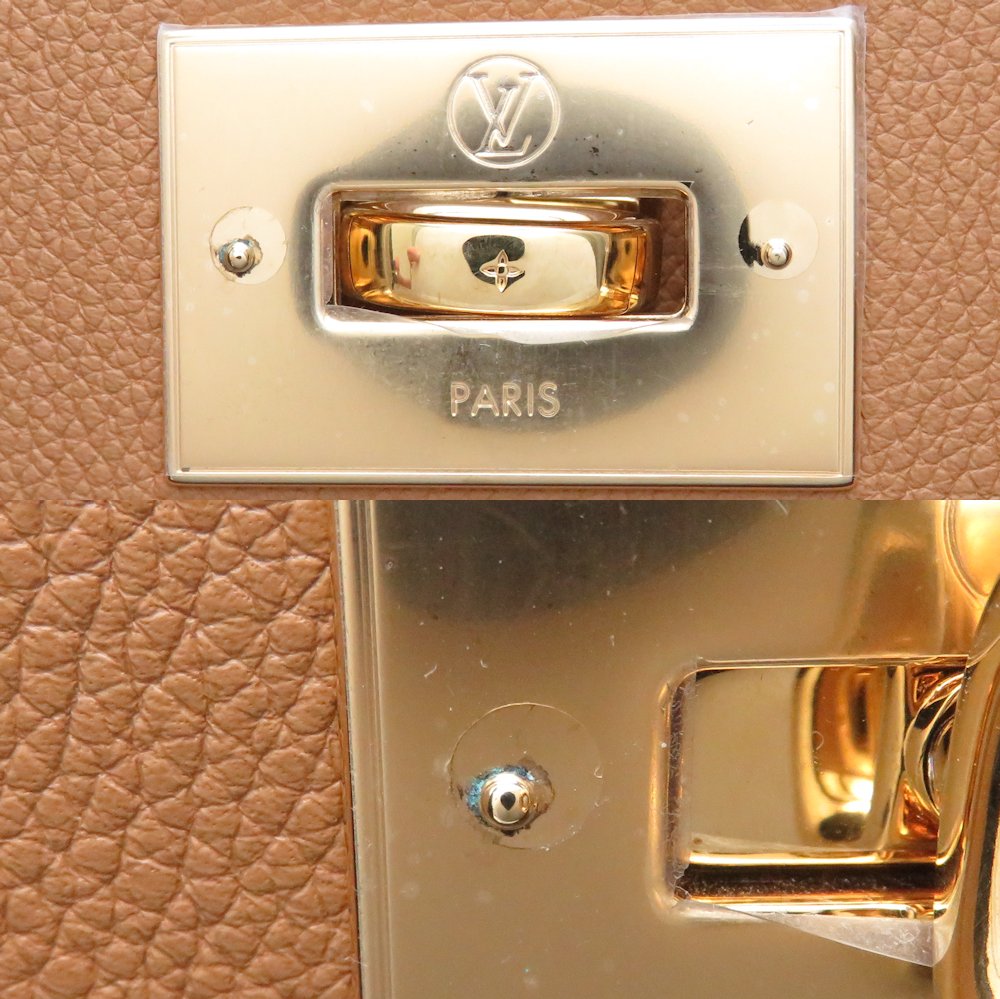 Louis Vuitton On My Side MM Calf Monogram Noir Tote Bag