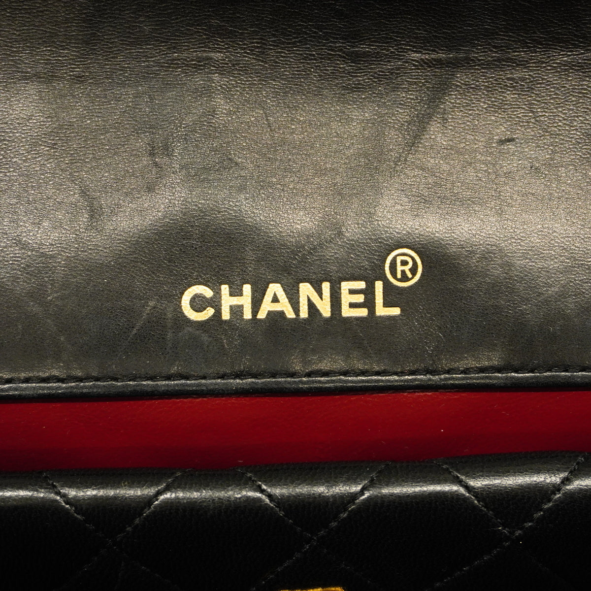 Chanel Shoulder Bag Matelasse Single Chain Lambskin Black